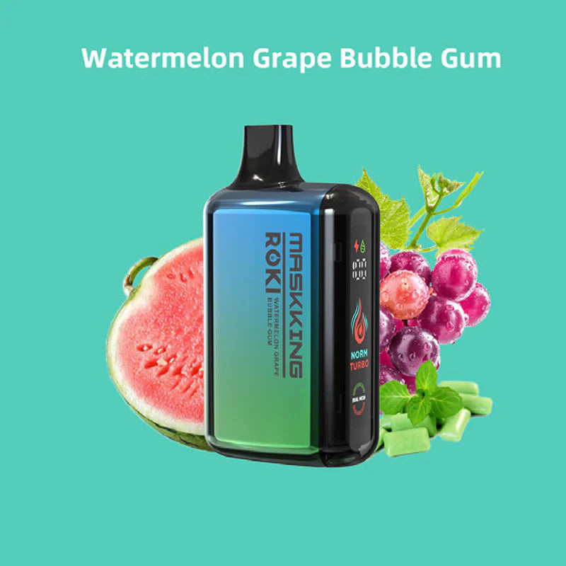 Watermelon Grape Bubble Gum MASKKING Roki 15000