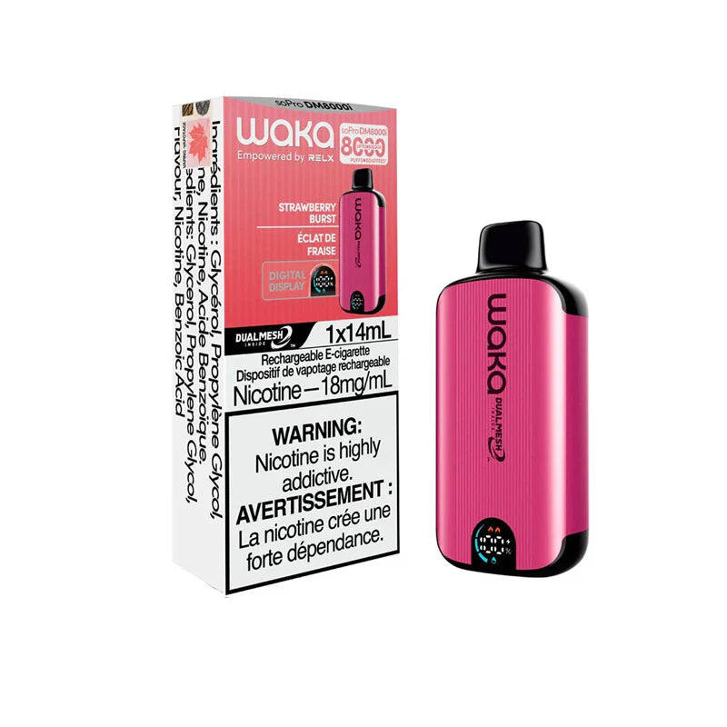 Blueberry Splash Waka soPro DM8000i Disposable Vape