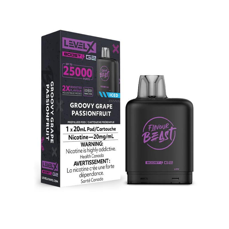 Groovy Grape Passionfruit Icd - Level X Boost G2 Pods